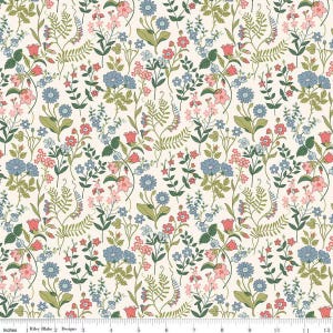 Liberty Fabrics - Botanist’s Walk Lola Scatter B - Quilting Cotton - Floral Fabric by the Yard - Liberty of London by the Yard - Riley Blake