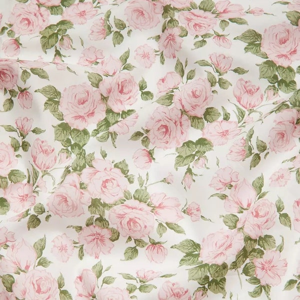 Liberty of London - Carline Rose Tana Lawn Cotton - Pink Floral Fabric - Cotton Fabric