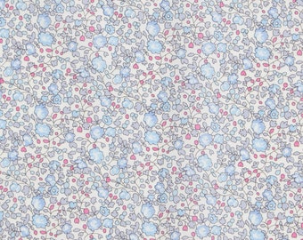 Liberty Fabrics - Eloise Liberty Tana Lawn Fabric - Liberty of London - Purple - Blue - Floral Fabric