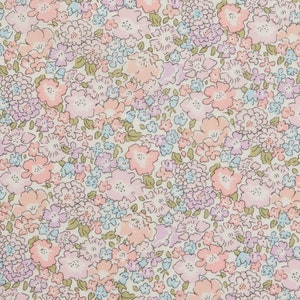 Liberty of London - Michelle E Fabric - Tana Lawn Cotton - Floral - Quilt Fabric - Pink