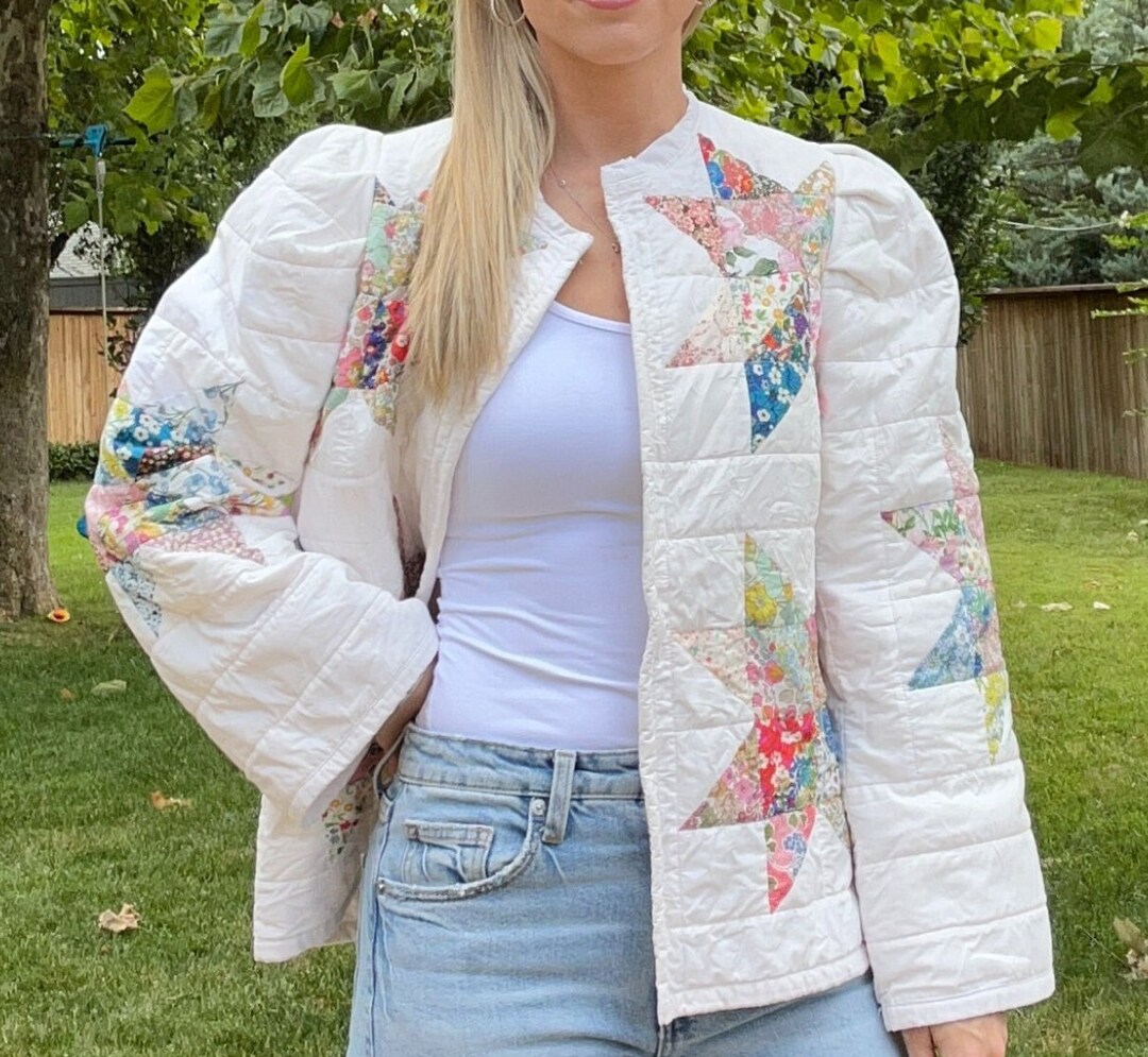 Quilt Coat Puff Sleeve Handmade Coat Liberty of London One of a Kind