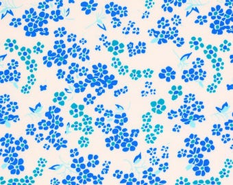 Petit Pan Hanako Ivory- French Designer Fabric - 100% Cotton - Sold by the Half Yard