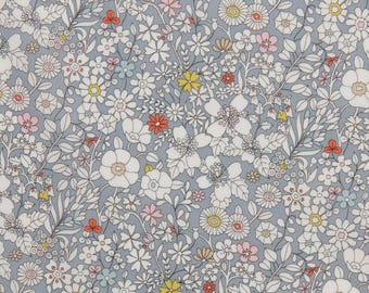 Liberty Fabrics - June&#39;s Meadow F-CC  - Tana Lawn™ Cotton - Liberty of London - Gray - DISCONTINUED!!