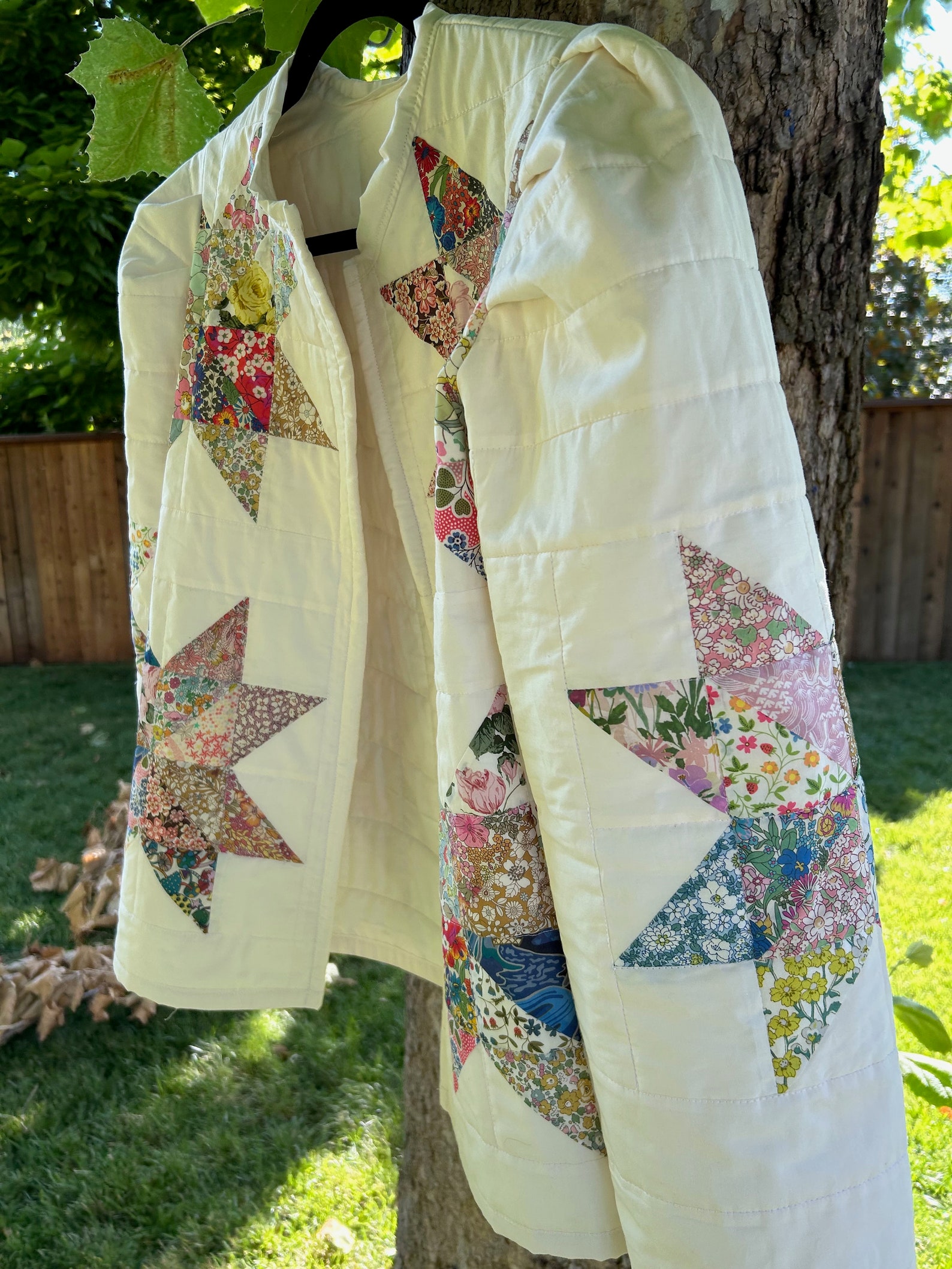 Quilt Coat Puff Sleeve Handmade Coat Liberty of London One of a Kind