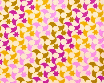 Petit Pan Zellige Pink - French Designer Fabric - 100% Cotton - Sold by the Half Yard