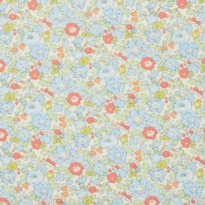 Liberty Fabrics - Betsy Ann C - Tana Lawn Cotton - Liberty of London - Blue