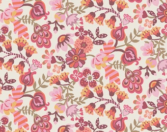 Liberty Fabrics - Phoebe Amelia Pink Tana Cotton - Liberty of London - Cotton Fabric - By the Yard