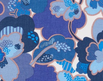 NEW** Liberty Fabrics - Prospect Flower (B) Tana Lawn™ Cotton Fabric - Liberty of London - Blue