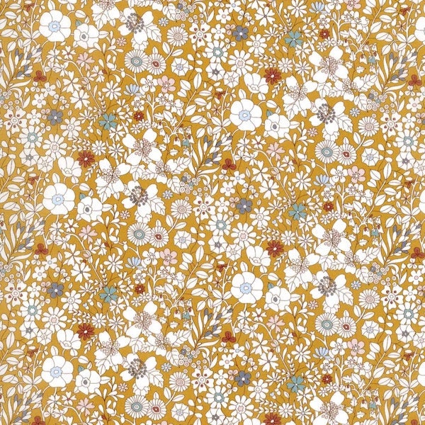 Liberty Fabrics - June's Meadow L  - Tana Lawn™ Cotton - Liberty of London - Gold