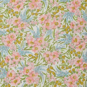 Liberty Fabrics - Swirling Petals C Pastel Tana Lawn Cotton - Liberty of London - Cotton Fabric - By the Yard - Floral Fabric