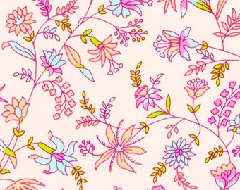 Petit Pan Saholy Sand - French Designer Fabric - 100% Cotton - Sold by the Half Yard