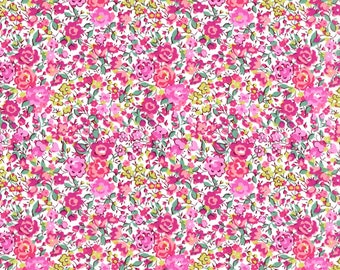 Liberty Fabrics - Emma and Georgina (N) Liberty Tana Lawn Fabric - Liberty of London -  Pink Fabric - Floral Fabric