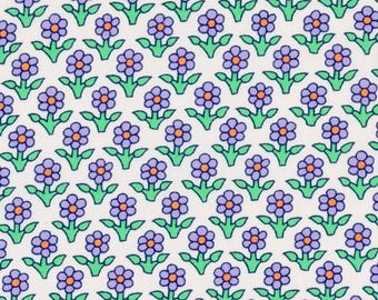 Petit Pan Vanina White - French Designer Fabric - 100% Cotton - Sold by the Half Yard