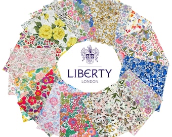 Liberty London Tana Lawn Confezione di ciondoli da 5 pollici - Assortimento casuale di stampe 25 in totale