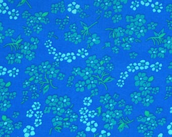 Petit Pan Hanako Blue - French Designer Fabric - 100% Cotton - Sold by the Half Yard