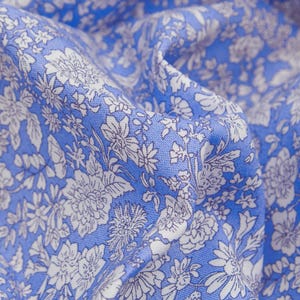 Liberty of London Quilting Fabric - Emily Belle Marine Blue - Blue - Fabric by the Yard