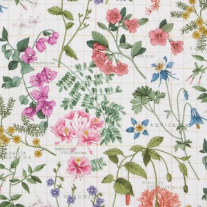 ** NEU ** Liberty Fabrics - Botanist’s Reise Tana Lawn ™ Baumwolle - The Curated Floral Collection - Blumenstoff