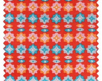 Petit Pan Maija Red - French Designer Fabric - 100% Cotton - Sold by the Half Yard