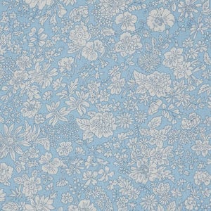 Liberty of London Quilting Fabric - Emily Belle Blue Sky - Blue - Fabric by the Yard