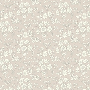 Liberty Fabrics - Capel K Tana Lawn Fabric - Liberty of London - Grey - Floral Fabric