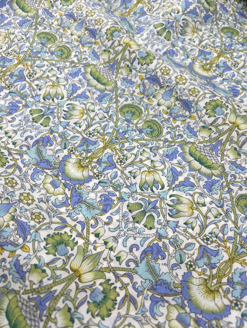 Liberty Fabrics - Lodden G Tana Lawn Cotton Liberty of London - Blue ...