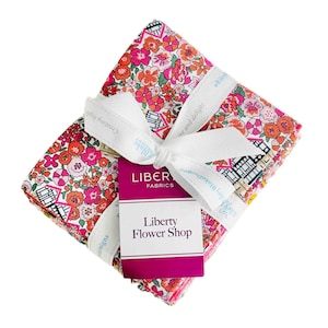 Liberty Flower Shop Quarter Bundle - 15 Precut Pieces - Liberty of London Quilting Cotton - Riley Blake Fabrics
