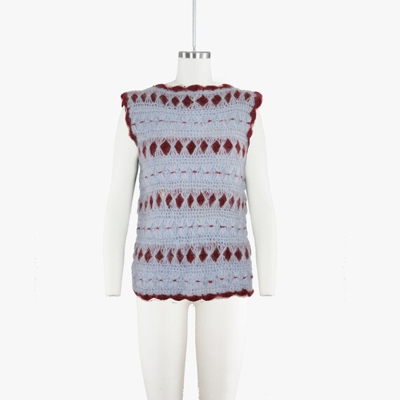 Vintage 1970s Pull over Sweater - Mohair Wool - Pu