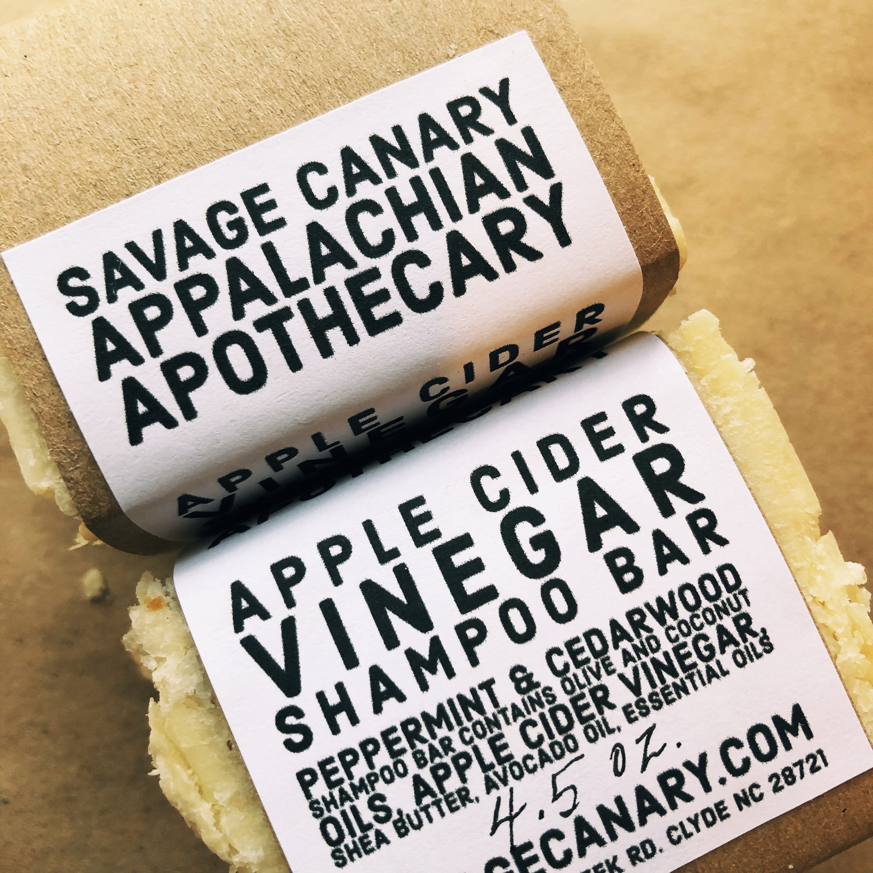 Apple Cider Vinegar Shampoo Bar
