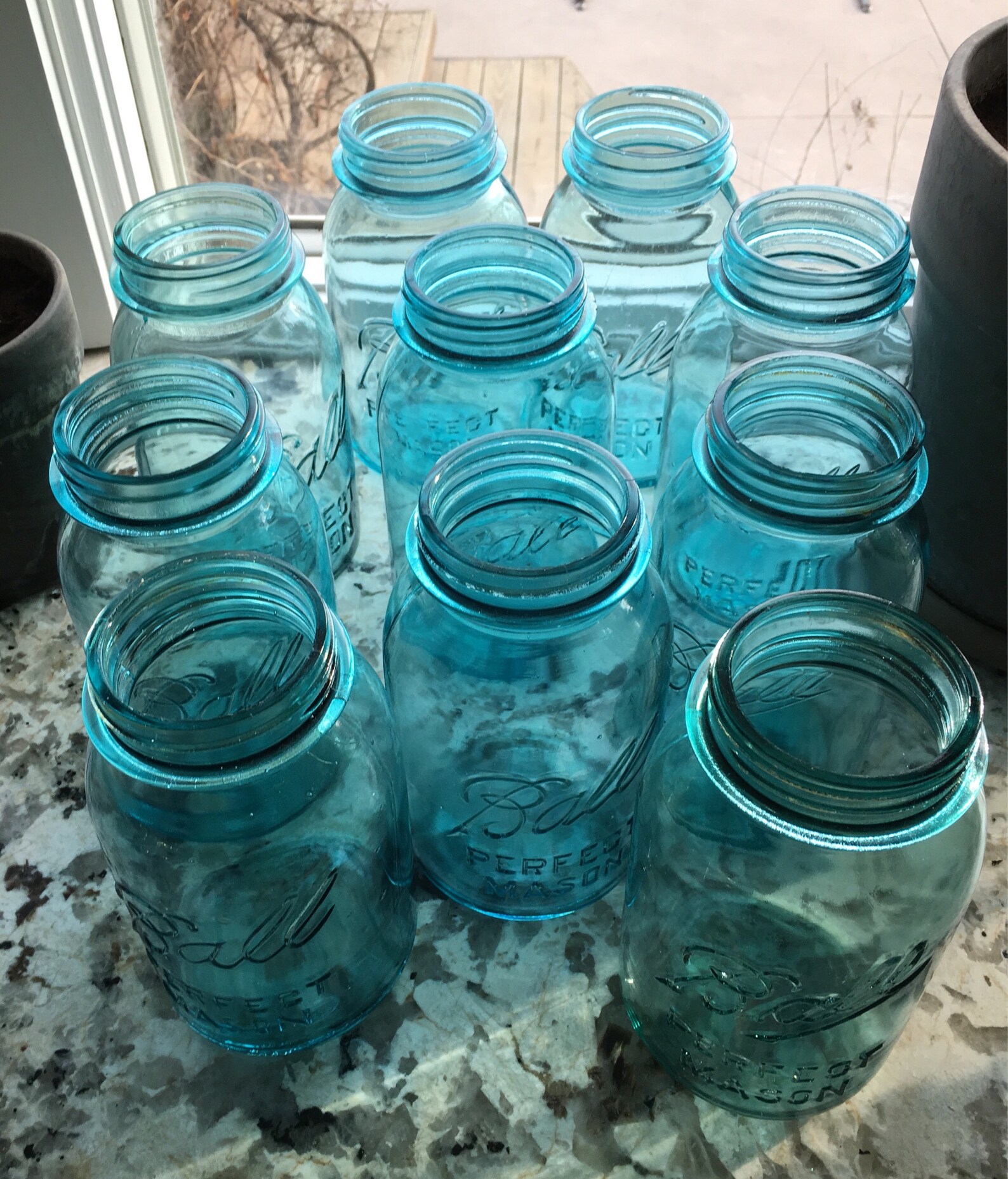 10 Quart Blue Ball Perfect Mason Jars for WEDDINGS BEST Etsy