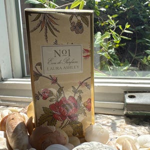 Laura Ashley Vintage No1 Eau de Parfum 1983 in unopened cellophane box.  AS if brand NEW! 30 ml or 1 fluid oz Made /France Laura Ashley 1983