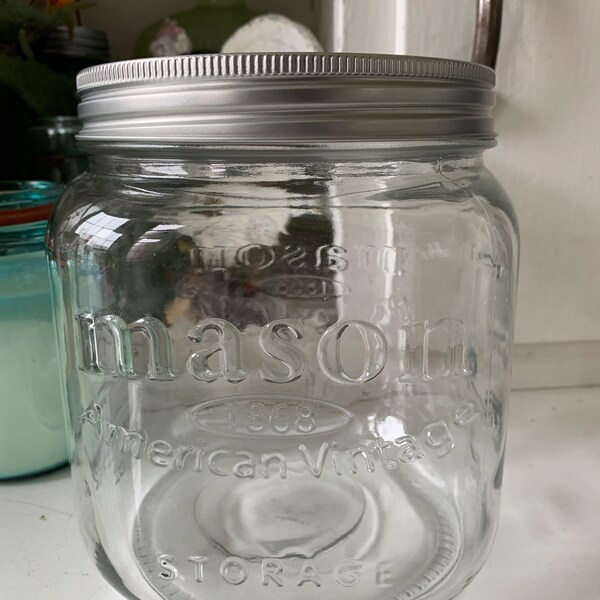 1868 Mason Big Mason Jar Etsy