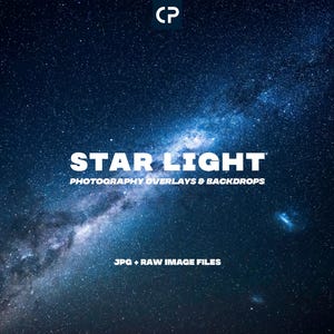 ¡Superposiciones de cielo nocturno! Fondo para fotografía espacial, superposición de cielo estrellado, fondo espacial, superposición de la Vía Láctea (JPG + RAW)