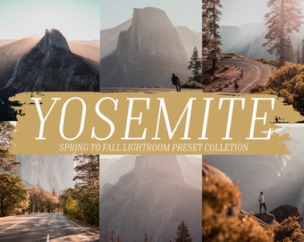 Spring to Fall Lightroom Presets for Desktop and Mobile! Perfect for Photos of Yosemite and The Forest!