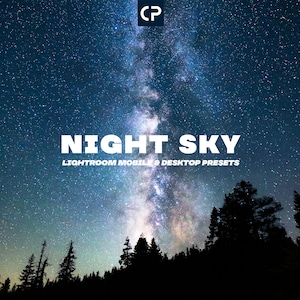 Night Sky Presets! Stars Preset, Milky Way Preset, Night Sky Photography Preset, Astrophotography Preset (Lightroom Mobile & Desktop) image 1