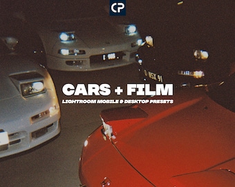 JDM Film Photography Lightroom Presets, 90s Automotive (Mobile & Desktop)