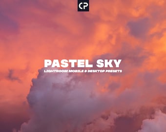 ¡Preajustes de Lightroom de Cielos Pastel! Fotografía de la Hora Dorada, Preajuste de Atardecer (Móvil y Escritorio)