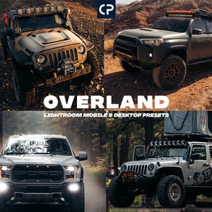 Ajustes preestablecidos de Lightroom para fotografía de coches. Ajustes preestablecidos para terrenos, viajes, viajes por carretera y desiertos (móviles y ordenadores).
