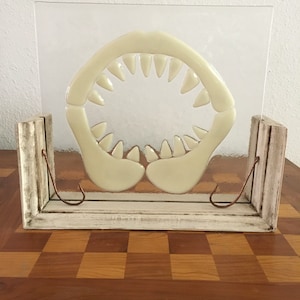 Shark Jaws -Fused Glass