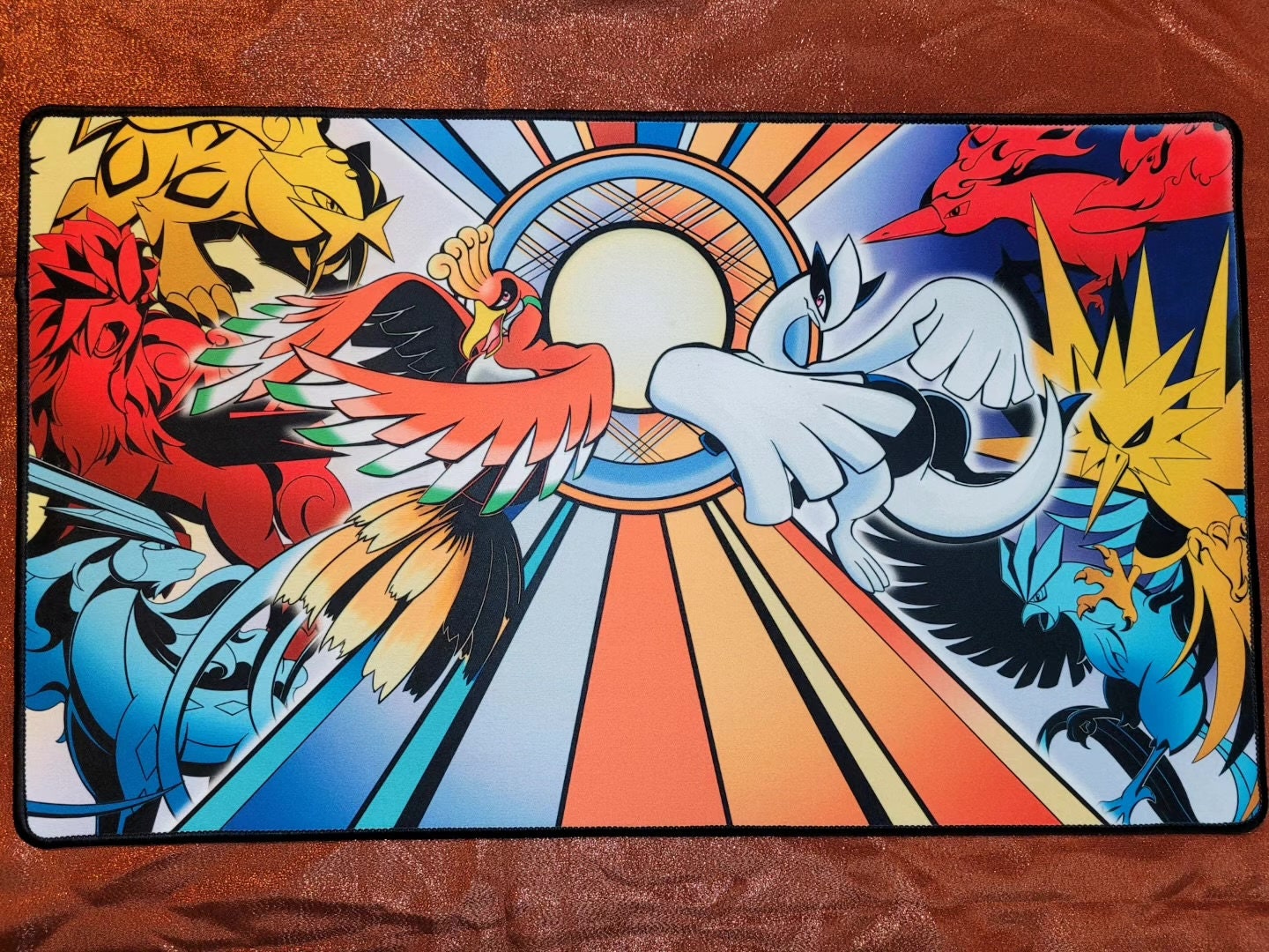 Download Ho-oh And Suicune Rainbow Pokemon Battle Background