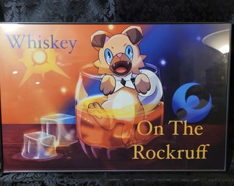 Whiskey on the Rockruff Pokebrew Print