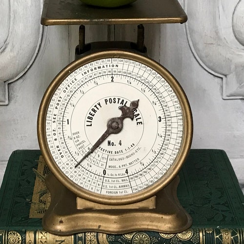 Vintage Postal Scale / Liberty Postal Scale / 4 Pound Capacity Scale