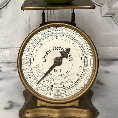 Vintage Postal Scale / Liberty Postal Scale / 4 Pound Capacity Scale