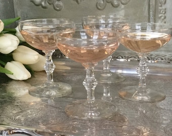 Vintage champagne coupe glasses outlet