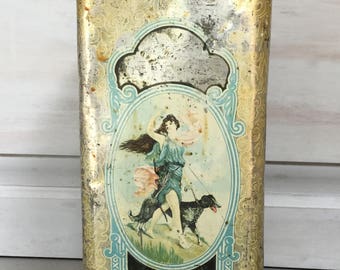 Decorative Tin Canister / Bunte Diana Vintage Candy Tin / Vintage Candy Tin