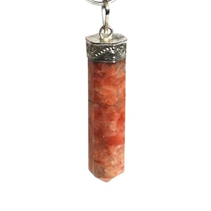Genuine Sunstone Crystal Stone Necklace Pendant (Beautifully Gift Wrapped) - Stone of Confidence