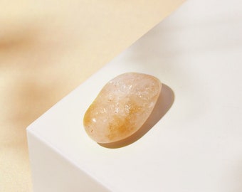 Citrine Crystal Tumble Stone Gemstone Gift (Beautifully Gift Wrapped) - Stone of Abundance, Advent Calendar Filler