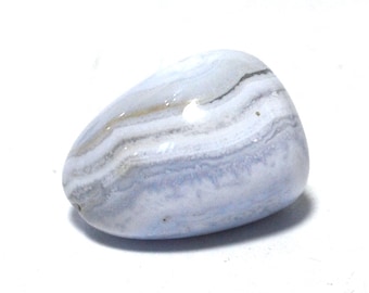 Blue Lace Agate Tiny Crystal Tumble Stone Natural Gemstone Gift (Beautifully Gift Wrapped) Advent Calendar Filler