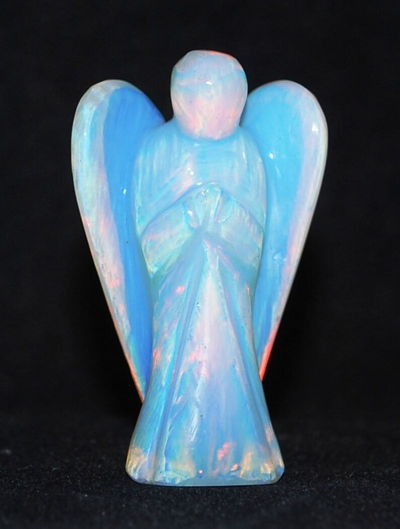 Opalite Crystal Guardian Angel Stone Gift Positive Stone | Etsy