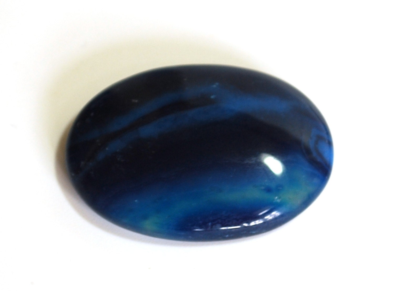 Blue Onyx Natural Crystal Palm Stone Worry Stone Cabochon Etsy