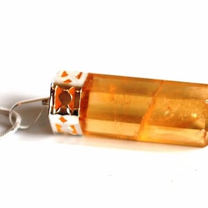 Citrine Crystal Stone Pendant Necklace And Silver Chain - Stone of Abundance